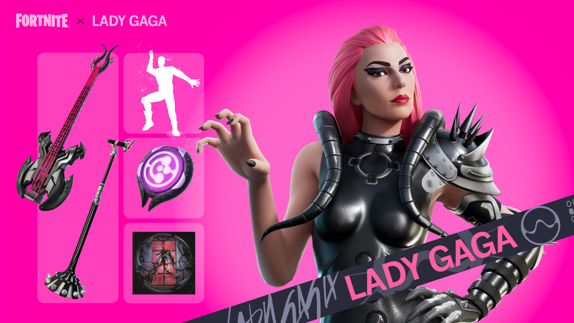 Fortnite Chromatica Queen Gaga Outfit