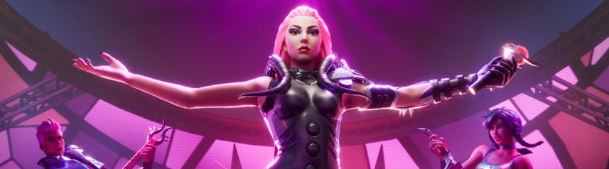 fortnite lady gaga banner