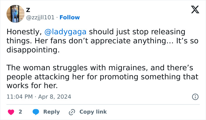 “WHERE ARE YOUR ETHICS?”: Lady Gaga Slammed For Promoting Migraine Med